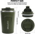 12 oz CS COSDDI Stainless Steel Vacuum Insulated Tumbler - Coffee Travel Mug Spill Proof with Lid - coffee Cup for Keep