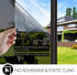 HIDBEA One Way Privacy Window Film, Daytime Mirror Reflective Heat Control UV Blocking Non-Adhesive Static Cling Tint