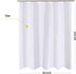 N&Y HOME RV Shower Curtain or Liner Fabric 60 x 64 inches, White Bathroom Curtains with Grommets