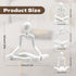 LCNRGB 4PCS Thinker Style Abstract White Statue, Modern Simple ABS Abstract Sculpture Decor, for Home Living Room