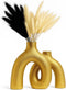 Jas & Jax Goods Gold Ceramic Vase Set - Modern Hug Donut Ceramic Vases by ,