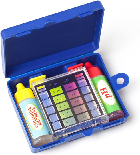 WWD POOL 3-in-1 Swimming Pool Testing Kit Spa Water Chemical Test Kit Water Tester for Chlorine and Bromine, Ph
