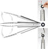 TENTA KITCHEN 9" Stainless Steel Kitchen Tongs, Non-Slip Grip Locking Metal Food Tongs (Set of 3)