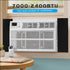 Air Jade Window Air Conditioner Side Panels, 17" x 9" x 7/8" Insulated Foam Panels, Pack of 2, Black.
