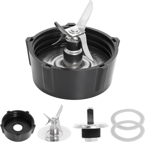 Blender Blade for Oster Osterizer, Sealing Ring Gasket, 4902 Jar Bottom Coupling Stud Pin Kit, Glass Jar Replacement
