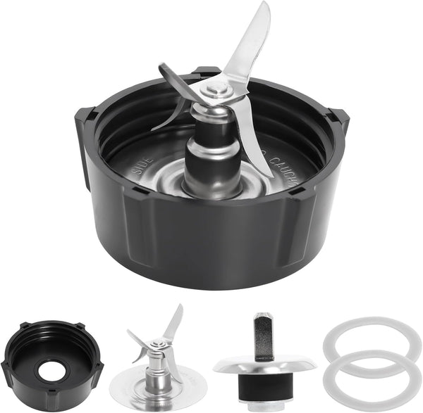 Blender Blade for Oster Osterizer, Sealing Ring Gasket, 4902 Jar Bottom Coupling Stud Pin Kit, Glass Jar Replacement