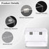 BTSKY Clear Acrylic 4 x 6 inch Index Card Box - Recipe Card Box Plastic Storage Organizer for Notecards