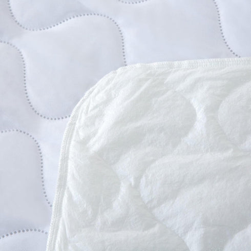 Waterproof Full Mattress Protector Pad 54x72 for Pull Out Sofa Bed, Quilted Fitted Cover up to 8 Inch Deep, White