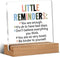 Inspirational Motivational Gifts, You are Enough Clear Desk Decorative Sign with Wooden Stand for Office