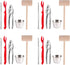 Artcome 22 Piece Seafood Tools Set for 4 People with 4 Lobster Crab Crackers, 4 Shellers, 6 Forks, 4 Cups, 4 Mallets