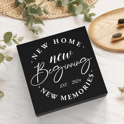 Great Housewarming Gifts, New Home Gift Ideas, Rustic Home Decor Accessories Wooden Box 5.1 x 5.1 Inches