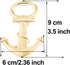 Bodosac 30 Pcs Gold Anchor Bottle Openers, Baby Shower Wedding Party Favors with Bag, Vintage Style, Less Oxidized