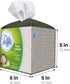 carrotez Modern PU Leather Tissue Box Cover - Decorative Holder for Bathroom, Night Stands, Office, Khaki