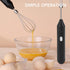 Electric Egg Beater, Cordless Hand Mixer with 3 Speeds for Home Baking