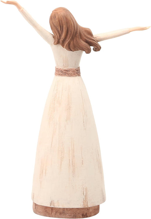 Pavilion Gift Company Simple Spirits 41007 Figurine, 7-1/2-Inch, White, Green, Tan