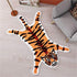 Cute Faux Tiger Print Rug, Small Area Rug for Home Decor, Fluffy Animal Print Kids Carpet, Orange 1.8x2.8 ft