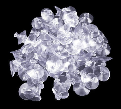 100Pcs Small Suction Cups - Clear Anti-Slip Pads for Glass, Windows, Table Tops, Home Organization & Decor