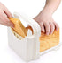 nvaimaay Bread Slicer Toast Cutting Adjustable Roast Loaf Slicer Cutter Foldable Compact Toast Slicing Machine Plastic