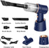 Handheld Vacuum Cordless, Mini Vacuum Cleaner, 8000Pa Desk Vacuum, 120W High Power Car Vacuum 2 in 1 Air Duster, Keyboard Vacuum with LED Light & Multi-Nozzles for Car, Computer, Sewing Machine by Honlibey