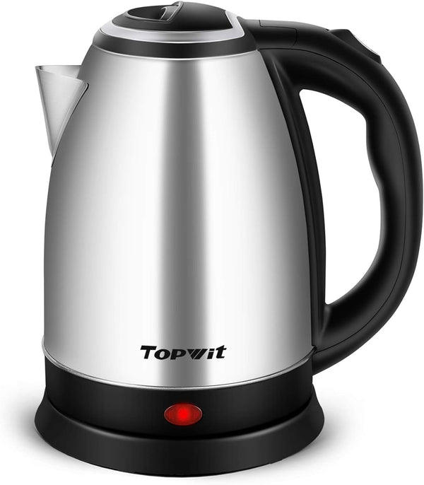 TOPWIT 2.0L Electric Kettle, BPA-Free Stainless Steel Hot Water Kettle with Fast Boil, Auto Shut-Off & Boil Dry