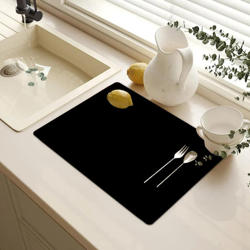 Rubber Mat for Microwave Top Cover - Nonstick Heat Resistant Multipurpose Mats, 18"x14" Non Slip