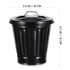 Mini Trash Can, Trash Can Desk Trash Can with Lid Office Garbage Can Countertop Tiny Waste Black Bathroom Garbage Can Basket Outdoor Trash Can for Home Office
