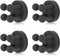 XoYoZo 4 pcs Silicone Toothbrush Holder, Multi-Function Waterproof Self Adhesive Hook for Bathroom