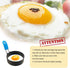 3 inch Mcmuffins, 4 Pack, (4 pack, 3inch) Stainless Steel Egg Rings for Egg Egg Molds for Frying Eggs, Mini Pancakes