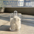 Swab Holder Canisters with Lid, Clear Plastic Qtip Dispenser for Cotton Swabs, Cotton Balls, Make Up Pads