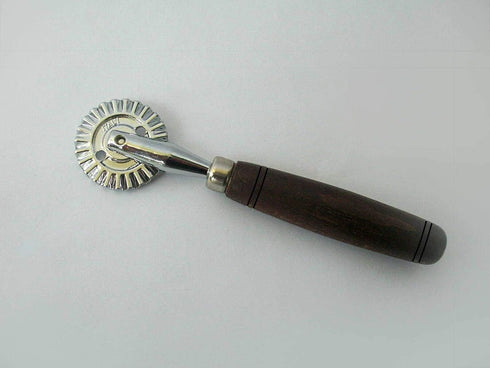 Tredoni 1.6" Pastry Wheel - Dough Stamp Cutter/Crimper, Stainless Steel Wheel with Wooden Handle