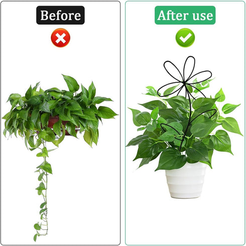 AEDOVE 2 Pcs Indoor Plant Trellis, Mini Garden Trellis for Potted Plants, Indoor Potted Plant Climbing Plants Flower