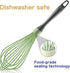Dishwasher Safe Whisk, Professional Whisks For Cooking Non-Scratch, Stainless Steel & Silicone Wisk, Plastic Rubber Whisk Tool For Nonstick Cookware Pans, Heat Resistant Whisk 12-Inch, Green by OYV