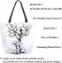 Naanle Skull Canvas Tote Bag, Large Women Casual Shoulder Handbag, Tree of Life Reusable Heavy Duty Cotton Bag