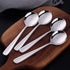 7-Inch Baikai Bouillon Soup Spoons, 18/10 Stainless Steel Finished Table Dinner Spoons Set of 4