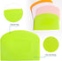 Dough Cutter Bench Scraper for Baking, 5 PCs BPA Free PE Plastic Flexible Bowl Scraper, Food-safe Plastic Dough Scraper for Bread Cake Dough Fondant Icing (White, Green, Orange, Blue, Pink)