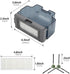 Robot Vacuum Replacements Parts Fit For Lefant M210/M213/M210b, For Okp K2 K2p K3 K4 K5 L1 K2p Robot Vacuum Cleaner, Vacuum Dust Pan, Side Sweep Edge Brush HEPA Filter (Dustbin-1pc), JCH-1546