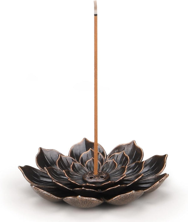 Incense Burner with Detachable Ash Catcher - 5 Incense Holes Stick Holder