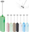 Portable Coffee Frother by ELMWAY, Battery Operated Electric Whisk, Mini Milk Frother