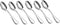 HornTide 6-Piece Mini Tea Spoon Set, Stainless Steel Dessert Coffee Spoon, 5.5-Inch