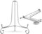 TR-LIFE Plate Stands for Display, 10 Inch Metal Easel Stand for Picture Frame and Decorative Plates (Silver 2 Pack)