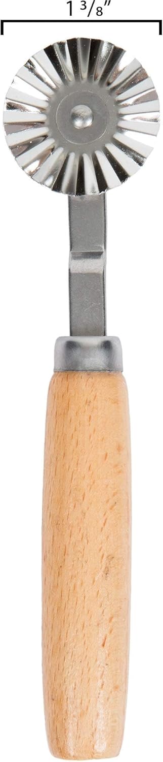 Ateco Fluted Pastry Wheel, 1 3/8 Inch Blade
