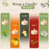 Set 3 Decorative Candle Holder of Home Decor, Reusable Interchangeable Pillar Candle System Decorative Wraps