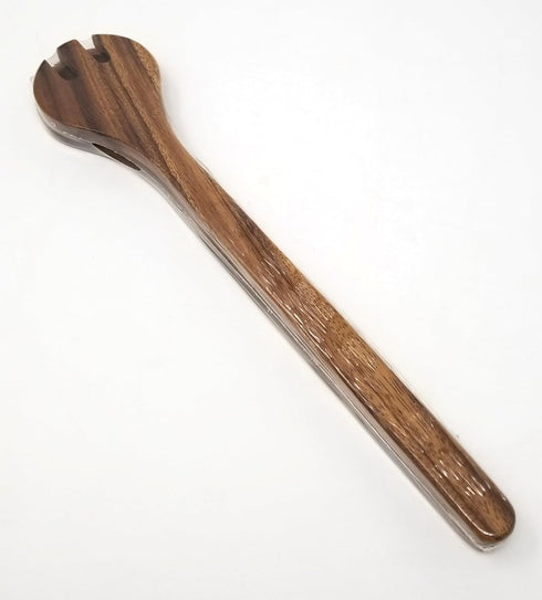 Lipper International Acacia Round Salad Servers, One Pair, 13" Long