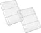 Baking Cooling Racks Set of 2, Stainless Steel Cookie Racks, Rectangle 9" x 11.8", Fit Quarter Sheet Pan