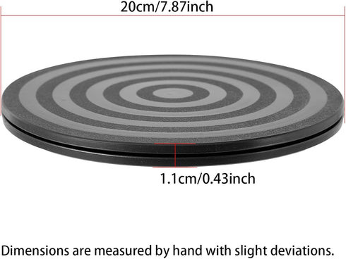 ZZRANYE 8 Inch 360 Heavy Duty Rotating Swivel Stand - Degree Rotating Lazy Susan Base with Steel Ball Bearings