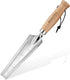 WORKPRO 12.5" Weeder Puller Tool with Wood Handle, 4-in-1 Polished Stainless Steel Garden Trowel