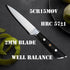 3.5 Inch Paring Knife, Small Kitchen Knife, Manual Sharpened 5Cr15Mov Stainless Steel Fruit Knife, Full Tang with 3