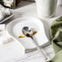 Porcelain Spoon Rest for Kitchen Counter, 4.5 Inches Ceramic Ladle Rest, Set of 4, Spoon Holder for Countertop