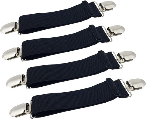 Sheet Straps Bed Sheet Keeper Holder for Corners, Fitted Sheet Holder Clips Garters Fasteners Mattress Clamps