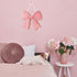 Vozekrod Pink Bow Wooden Wall Sign - Cute Girls Room Decor, Preppy Hanging Plaque for Dorm Nursery Door